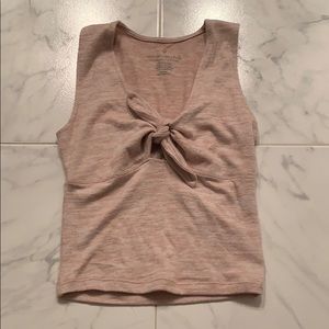 American Eagle front tie crop top
